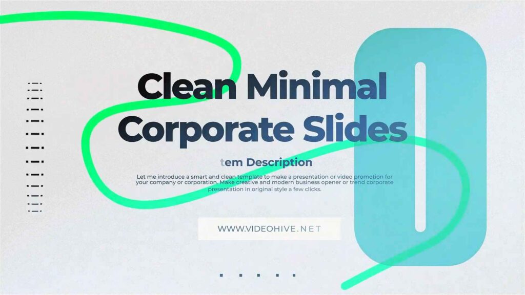 Clean Minimal Corporate Slides 49278828 Videohive - Free Download After Effects Template