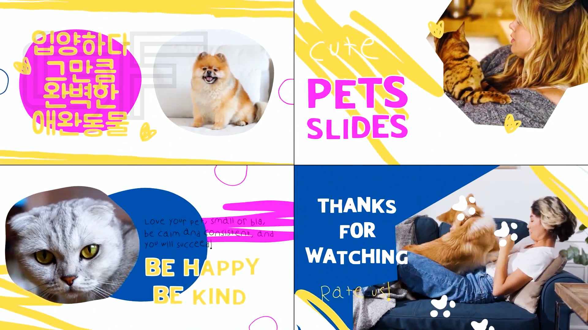 Pets Slides | After Effects 48047191 Videohive - Free Download After Effects Template After Effects CC, CS6 | No Plugin | 1920x1080 | 8.13 MB