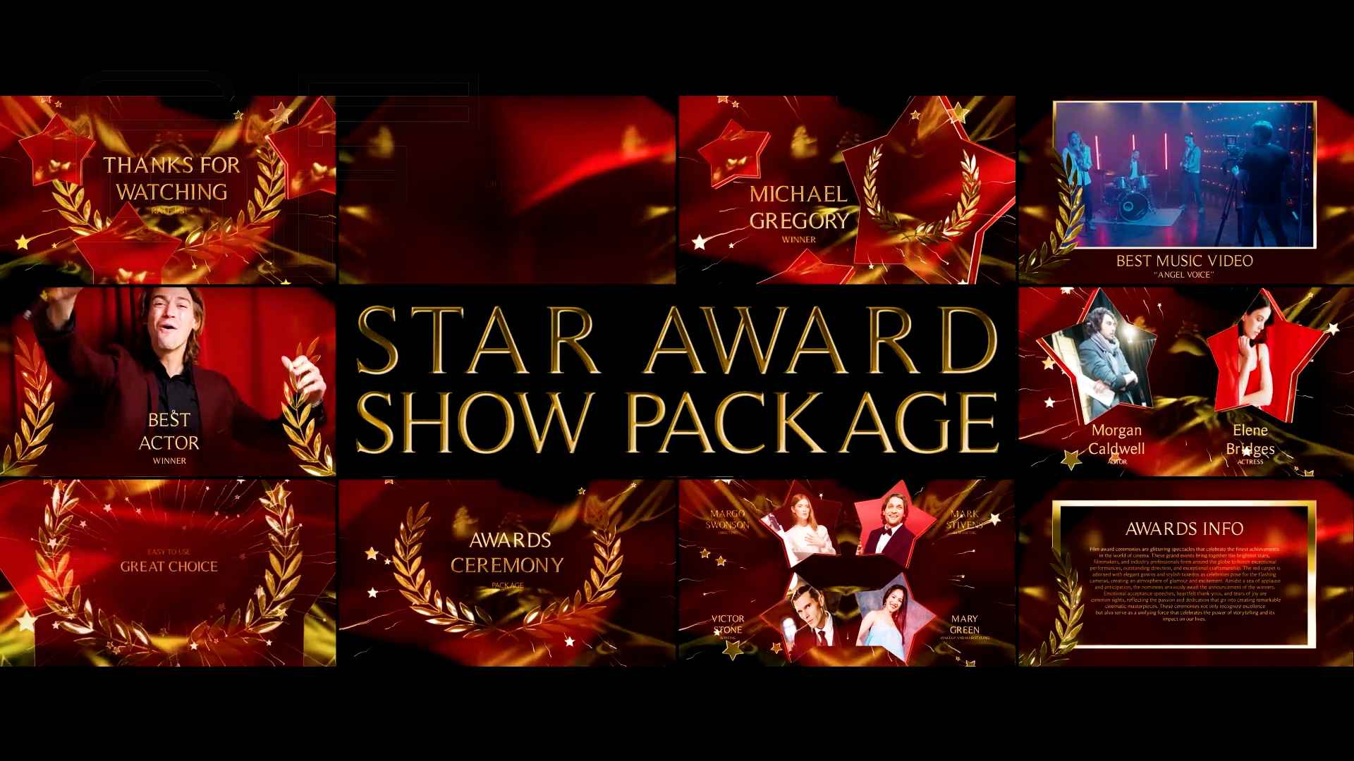 Star Award Show Package for After Effects 48047023 Videohive - Free Download After Effects Template After Effects CC, CS6 | No Plugin | 1920x1080 | 189 MB