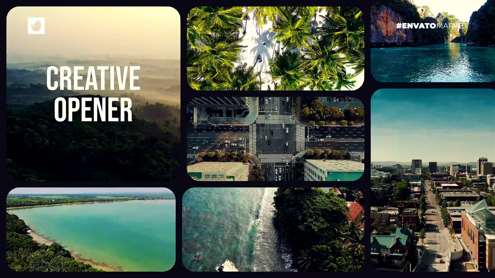 Multiscreen Opener Intro | Split Collage Slideshow 48025993 Videohive - Free Download After Effects Template After Effects CC, CS6 | No Plugin | 1920x1080 | 43.8 MB