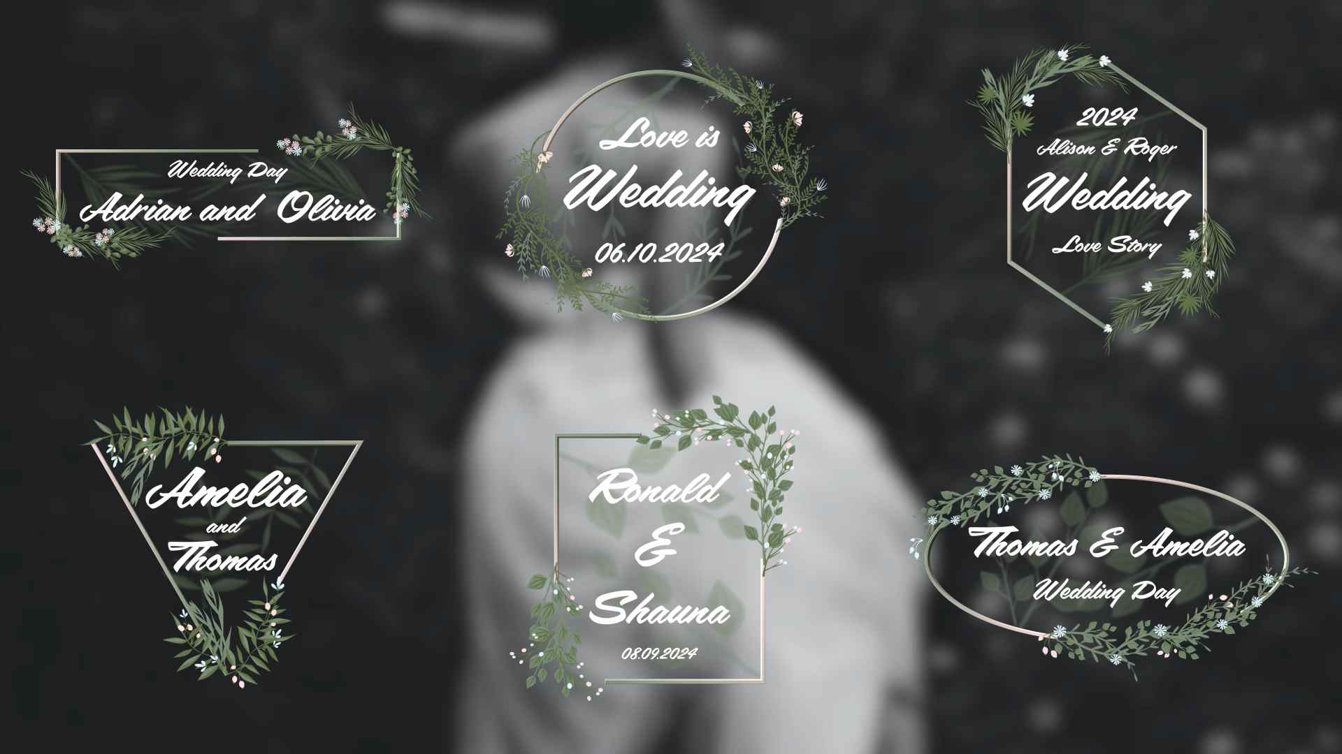 Wedding Titles 4K 49929289 Videohive - Free Download After Effects Template