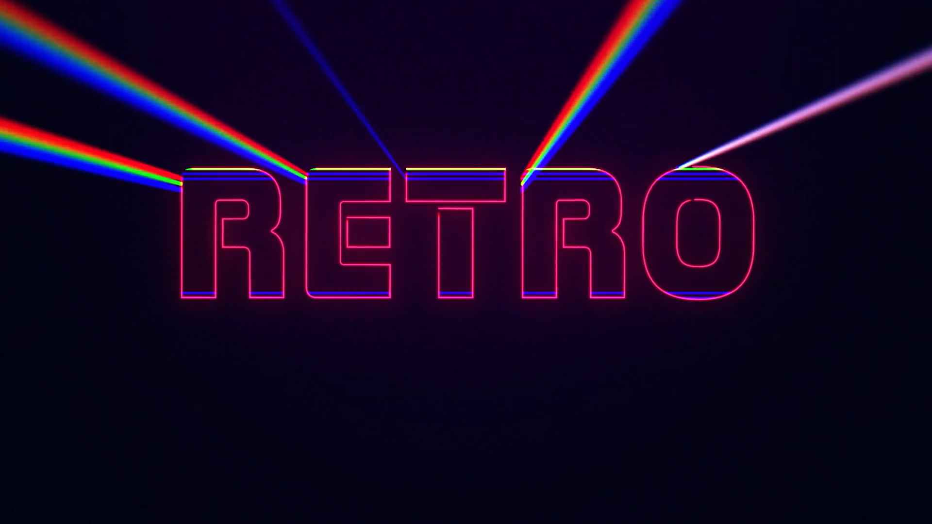 Retro Future Laser Logo 49723781 Videohive - Free Download After Effects Template